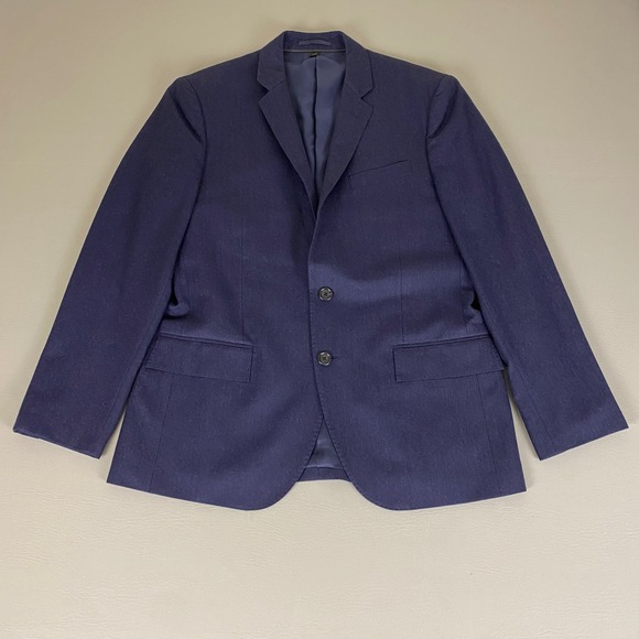 J Crew Ludlow Blazer Men's 40S Navy Wool Suit Jacket Vitale Barberis Canonico